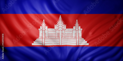 Cambodia 3d flag
