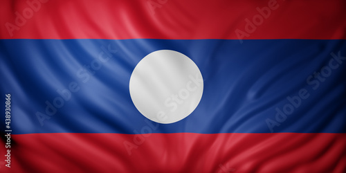 Laos 3d flag