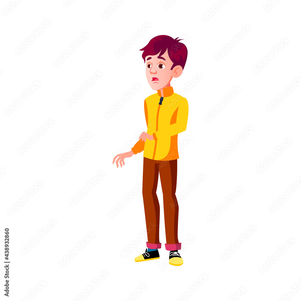 young boy looking with surprise at modern technology gadget in store cartoon vector. young boy looking with surprise at modern technology gadget in store character. isolated flat cartoon illustration young boy looking with surprise at modern technology gadget in store cartoon vector. young boy looking with surprise at modern technology gadget in store character. isolated flat cartoon illustration