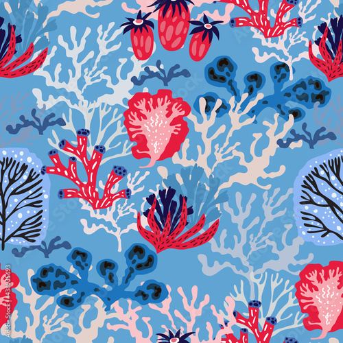 Seaweeds and corals pattern1