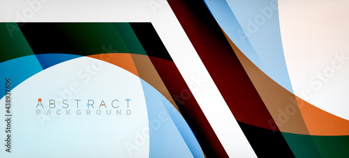 Vector color hexagons geometric abstract background
