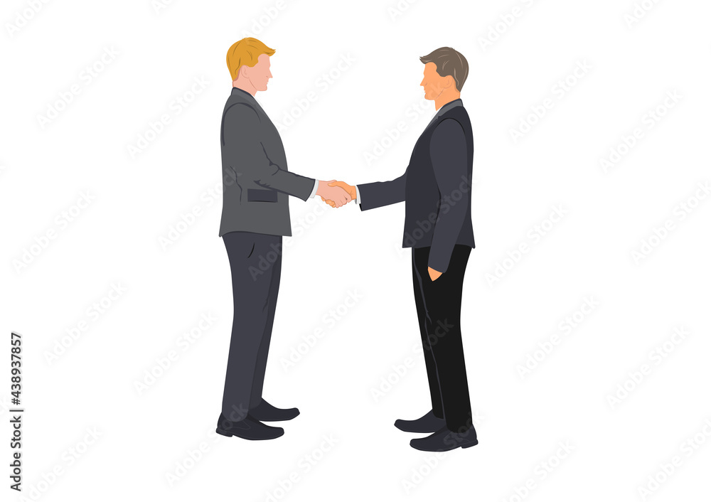 Drawing Graphics two business people shaking hands concept successful negotiation for business vector illustration Drawing Graphics two business people shaking hands concept successful negotiation for business vector illustration