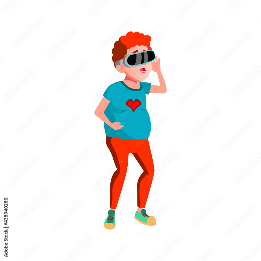 young boy playing video games in virtual reality glasses gadget cartoon vector. young boy playing video games in virtual reality glasses gadget character. isolated flat cartoon illustration young boy playing video games in virtual reality glasses gadget cartoon vector. young boy playing video games in virtual reality glasses gadget character. isolated flat cartoon illustration