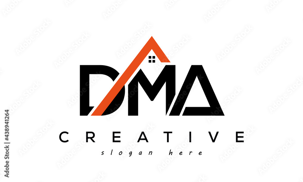 initial DMA letters real estate construction logo vector Stock Vector Adobe Stock
