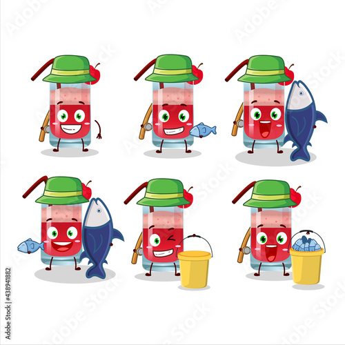 A fisherman singapore sling cartoon picture catch a big fish