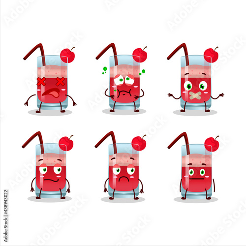 Singapore sling cartoon character with nope expression