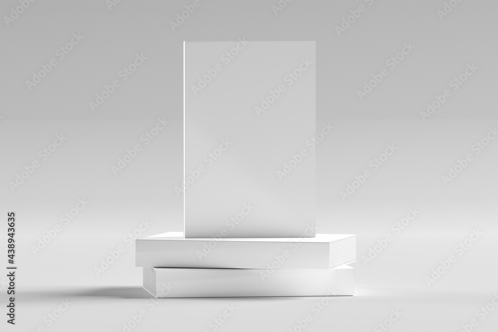 Mock up of a white book