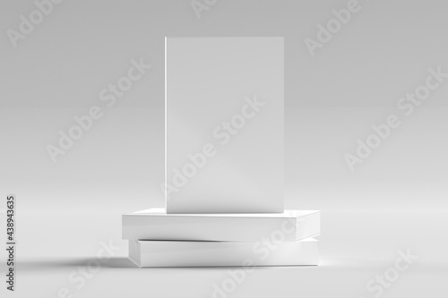 Mock up of a white book photo