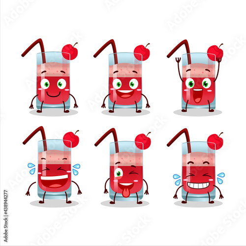 Cartoon character of singapore sling with smile expression