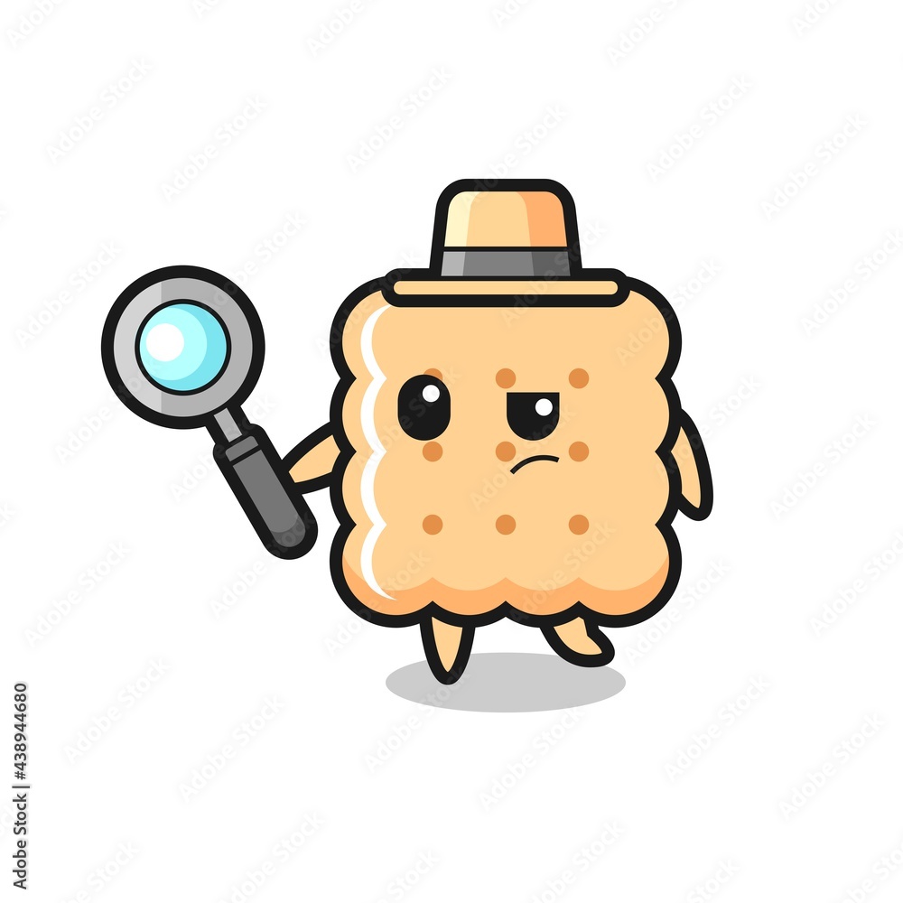 cracker detective character is analyzing a case