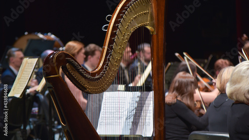 a concert of classical music performed by an orchestra