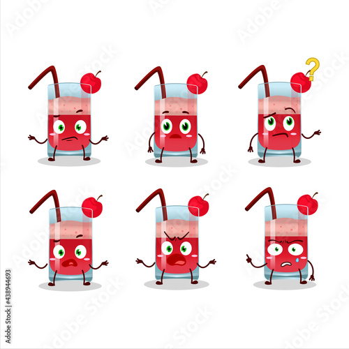 Cartoon character of singapore sling with what expression