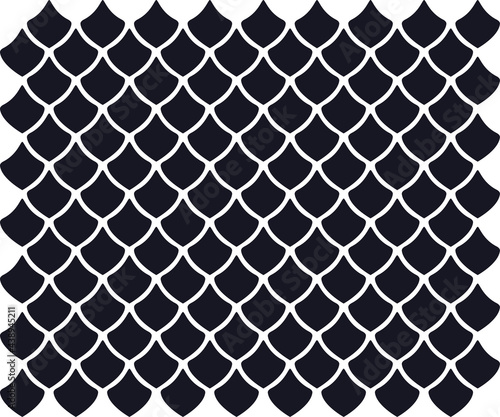 Dragon scale pattern background. A large number of scales of beautifully arranged fish.