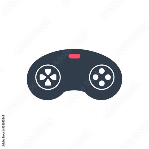 Video game console. Mobile game with buttons for controls isolated on the background