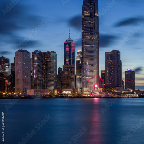 Fototapeta Naklejka Na Ścianę i Meble -  The International Finance Centre is the second tallest building in Hong Kong at a height of 415 m, behind the International Commerce Centre in West Kowloon, and the 31st-tallest building in the world.
