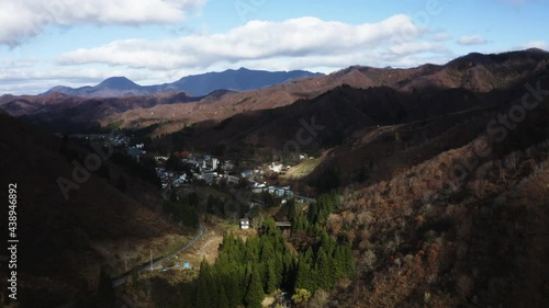 Spectacular Japanese landscape, countryside, drone shots