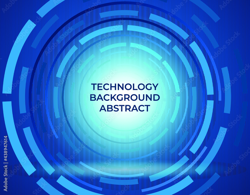 Obraz premium technology abstract background with blue color.
