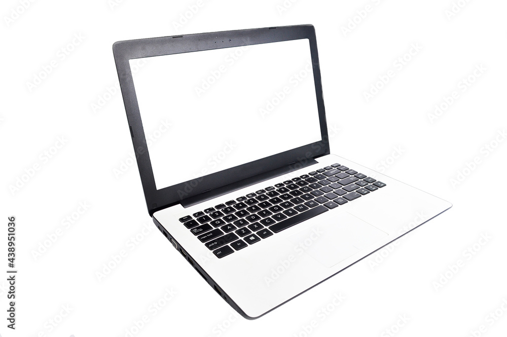 Fototapeta premium Isolated laptop on white background