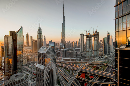 Sunrise - Skyline of Dubai