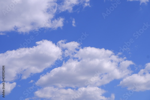 Clouds in the blue sky. Sky background. Sky texture.