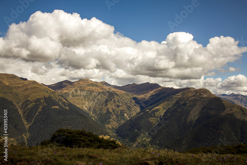 clouds over the mountains