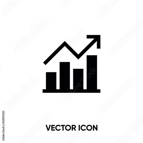Trend vector icon . Modern, simple flat vector illustration for website or mobile app. Growth symbol, logo illustration. Pixel perfect vector graphics 