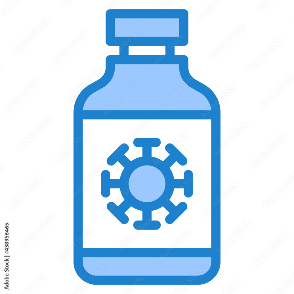 Obraz premium vaccine blue style icon