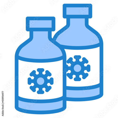 vaccine blue style icon