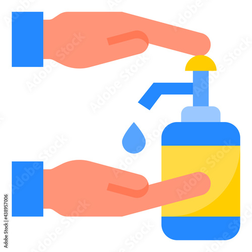 hygiene flat style icon