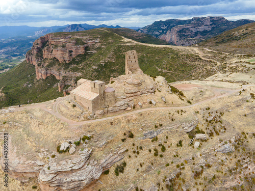 Marcuello castle located in province of huesca photo