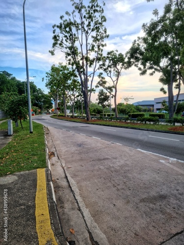 Wallpaper Mural Sunset view at the road side in Singapore near Changi Village Torontodigital.ca