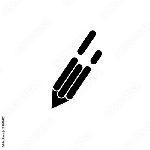Pencil icon in black on a white background.