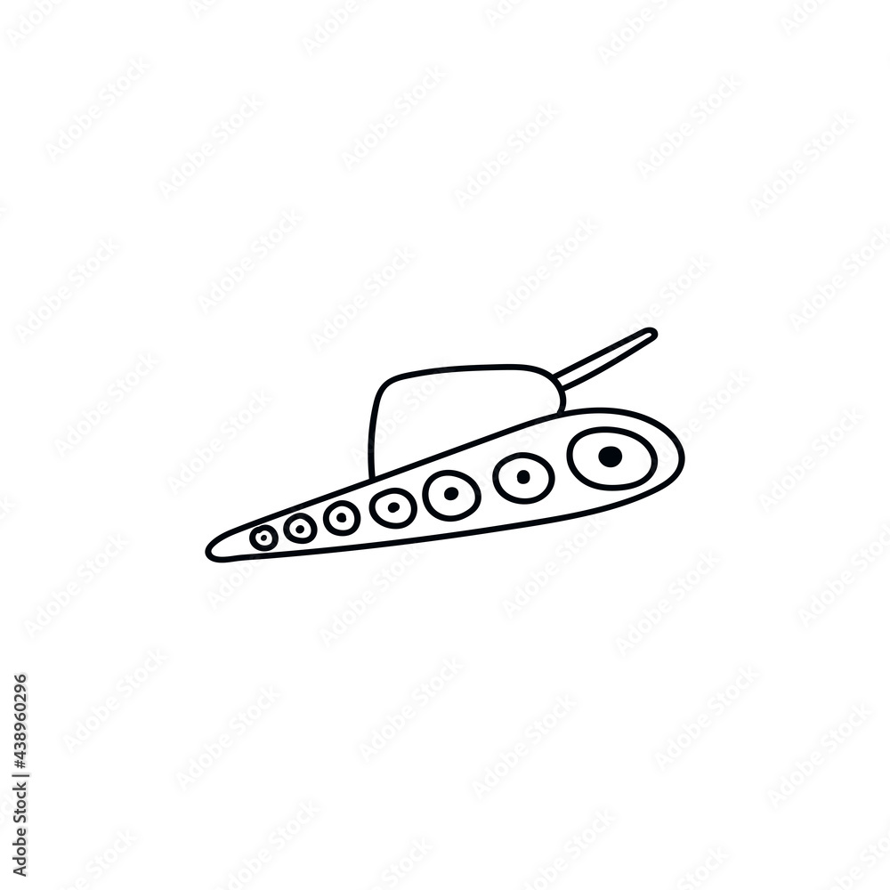 Tank icon in doodle sketch lines. Military weapon war. Tank icon in doodle sketch lines. Military weapon war.