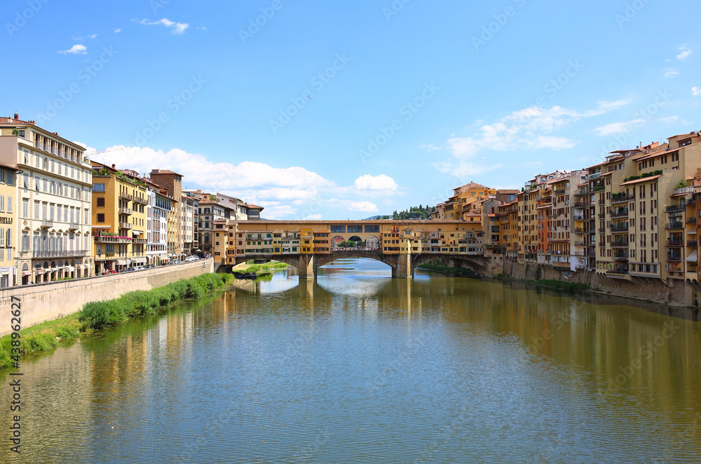 Ponte Vecchio bridge over the Arno river in Florence