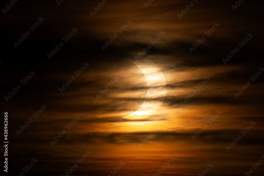 Annular Solar Eclipse June 10, 2021, Rural Kanata, Ontario, Canada