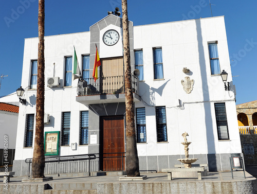 Pueblos de la provincia de Badajoz, ayuntamiento de Calzadilla de los Barros. Extremadura España. Pueblos de la Vía de la Plata photo