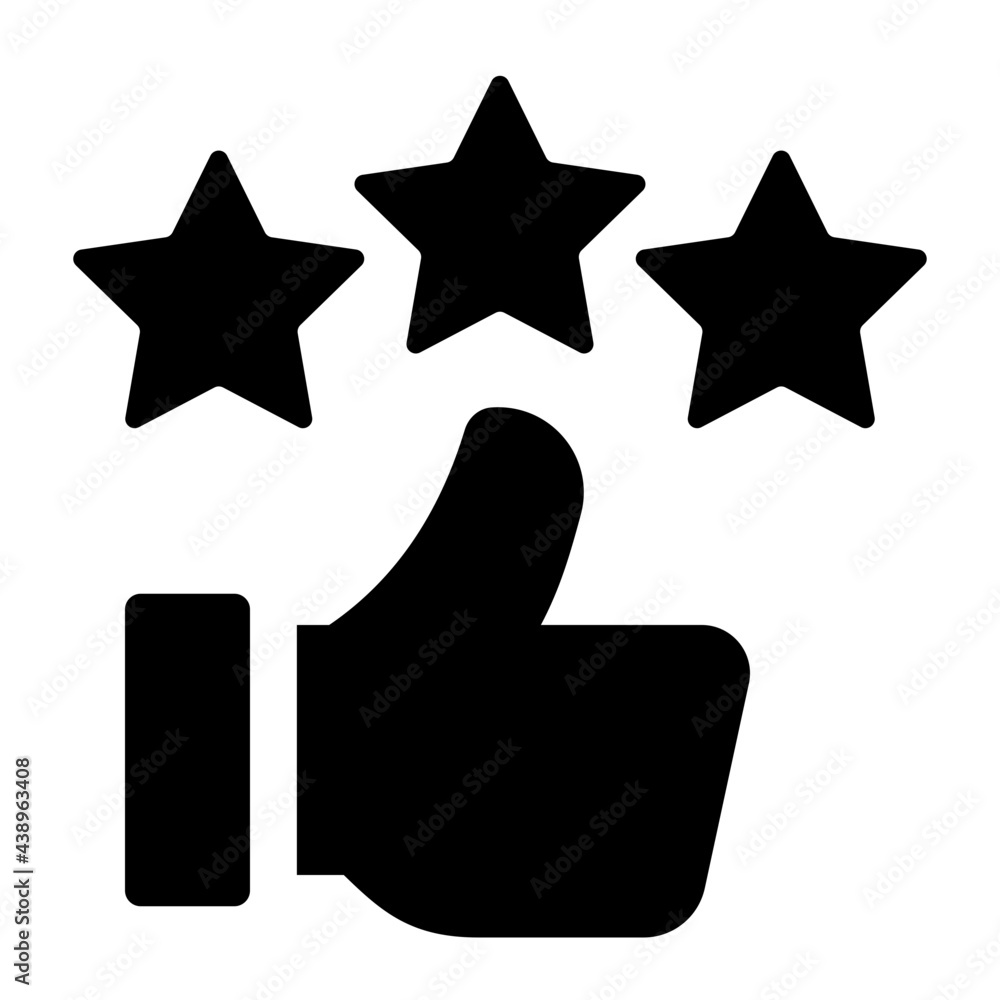 Customer Feedback Rating Glyph Icon Vector Customer Feedback Rating Glyph Icon Vector