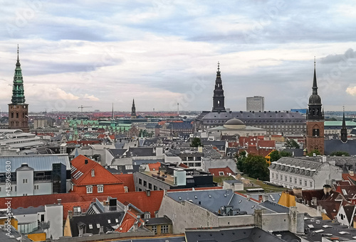 urban skyline of Copenaghen city centre