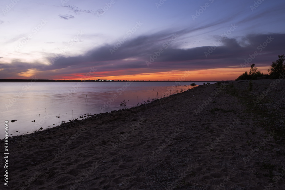Obraz premium sunset at the beach