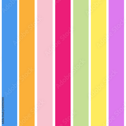 Rainbow color background abstract illustration - Colorful stripes, Stripe seamless pattern with multi colors vertical parallel stripes. striped background template.