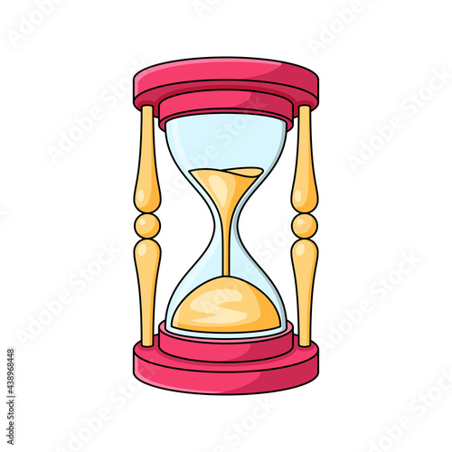 hourglass vector isolated on white background