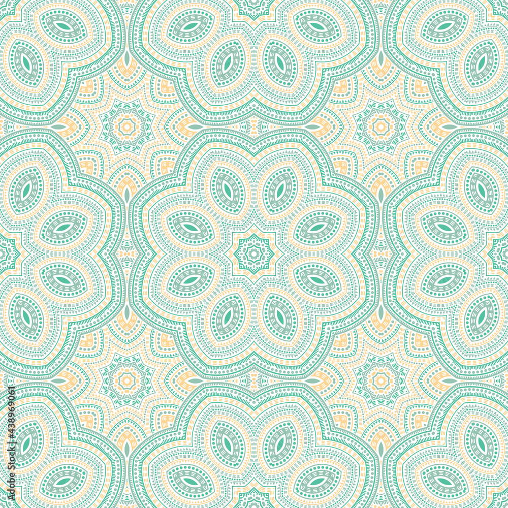 Arabian authentic geometric vector seamless pattern. Wallpaper print design. Decorative portuguese motif. Pottery decor design. Star symmetry composition. Arabian authentic geometric vector seamless pattern. Wallpaper print design. Decorative portuguese motif. Pottery decor design. Star symmetry composition.