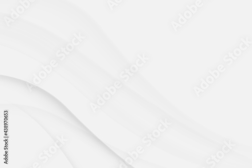 Abstract white wavy with curved lines background. Vector illustration