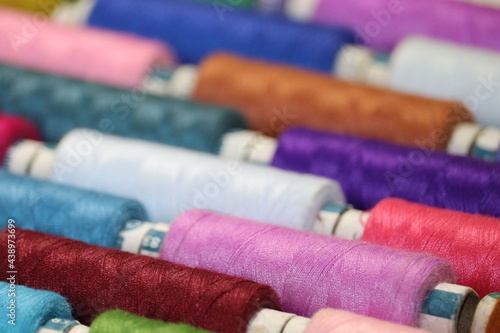 colorful threads for sewing