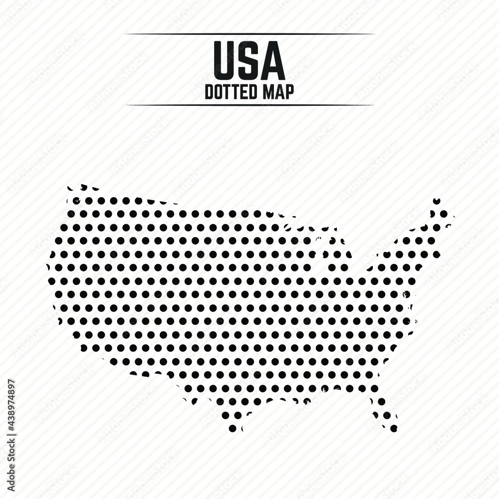 Dotted Map of United States