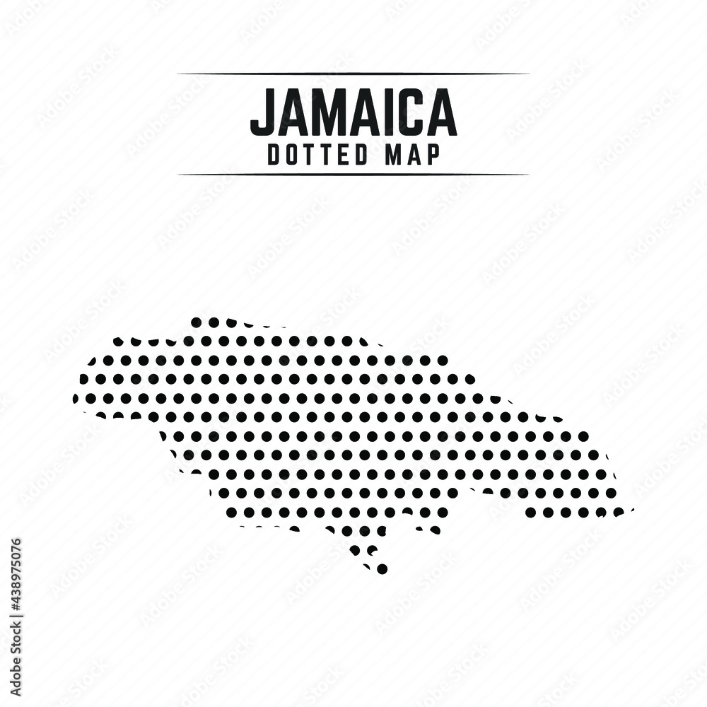 Dotted Map of Jamaica