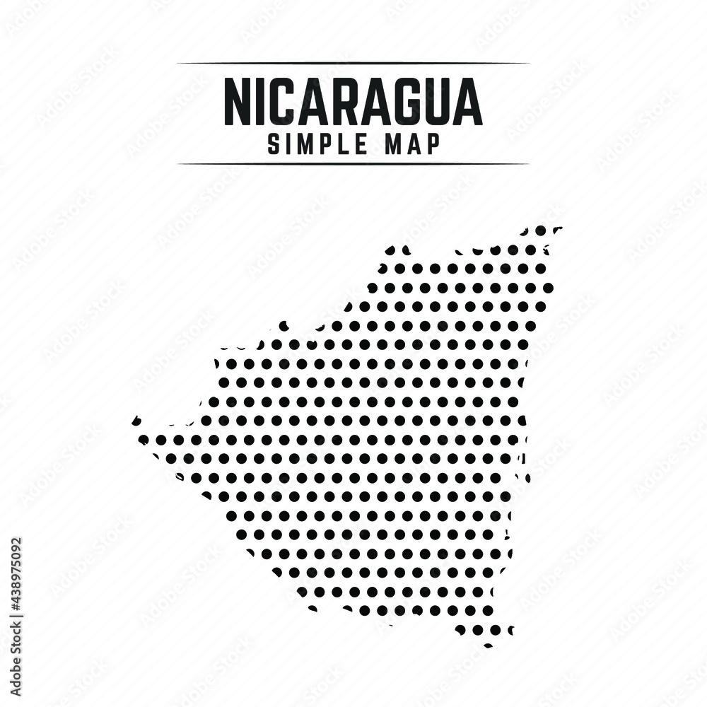 Dotted Map of Nicaragua