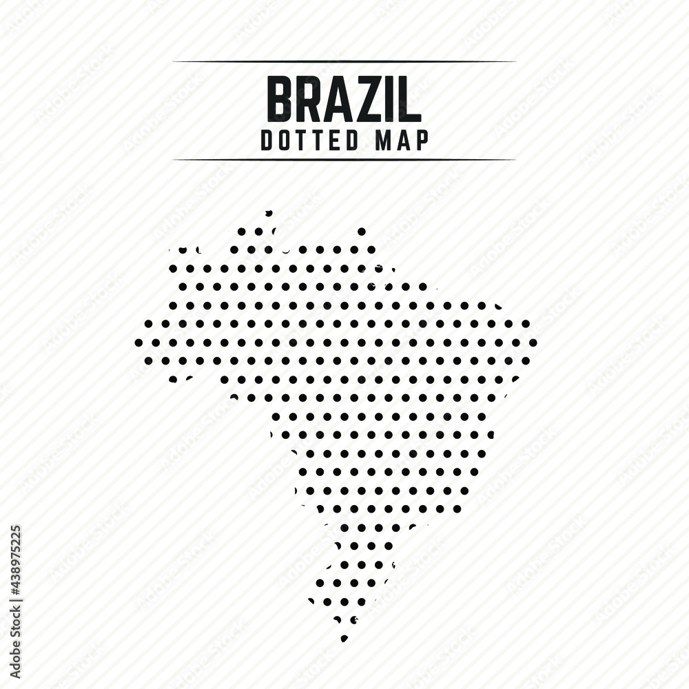 Dotted Map of Brazil
