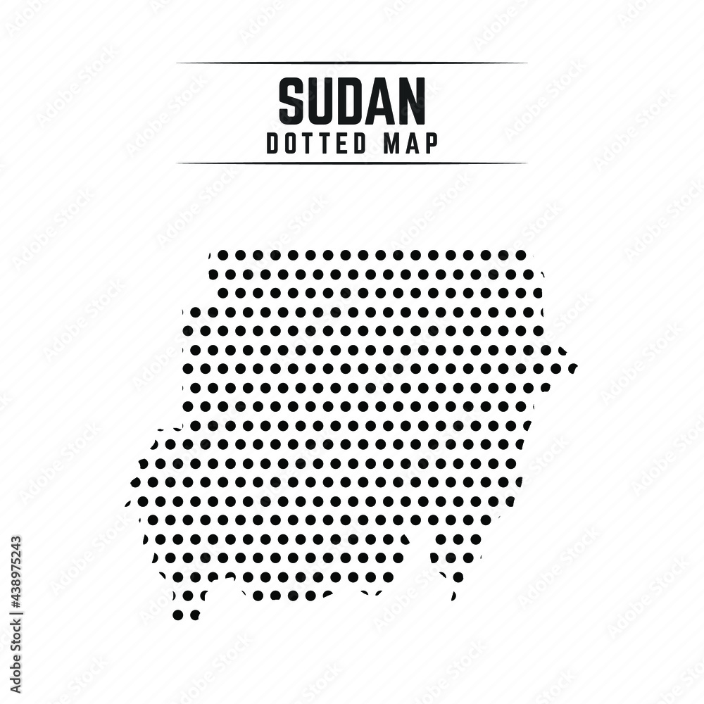 Dotted Map of Sudan
