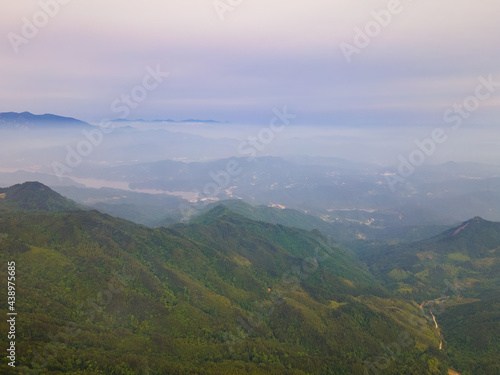 Early summer scenery of Dabie Mountain Bodao Peak Scenic Area in Luotian, Huanggang, Hubei, China